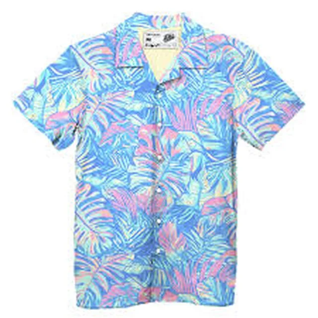Pastel Palm Hawaiian Shirt
